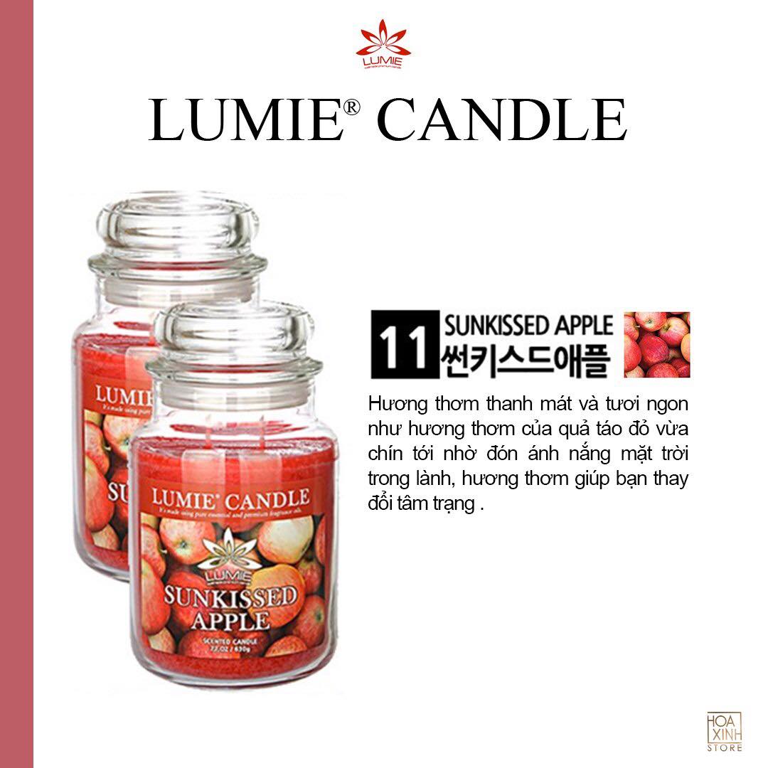 NẾN THƠM CAO CẤP HÀN QUỐC PREMIUM LUMIE LARGE JAR CANDLE - SUNKISSED APPLE