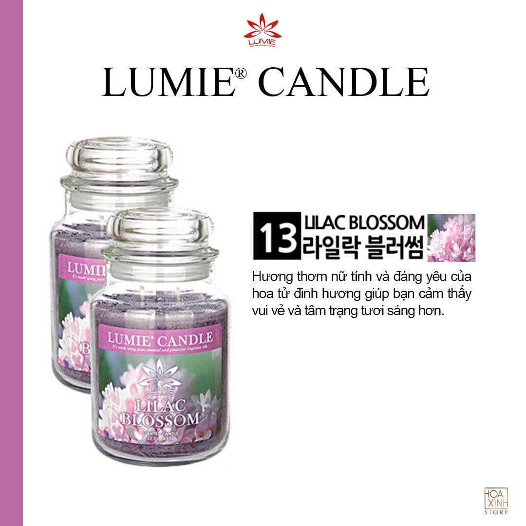 NẾN THƠM CAO CẤP HÀN QUỐC PREMIUM LUMIE LARGE JAR CANDLE - LILAC BLOSSOM