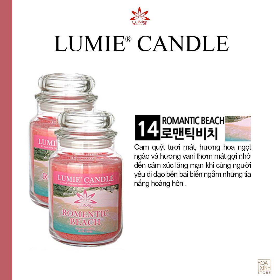 NẾN THƠM CAO CẤP HÀN QUỐC PREMIUM LUMIE LARGE JAR CANDLE - ROMANTIC BEACH