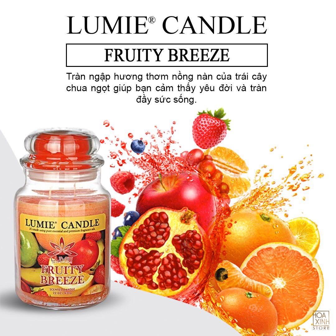 NẾN THƠM CAO CẤP HÀN QUỐC PREMIUM LUMIE LARGE JAR CANDLE - FRUITY BREEZE