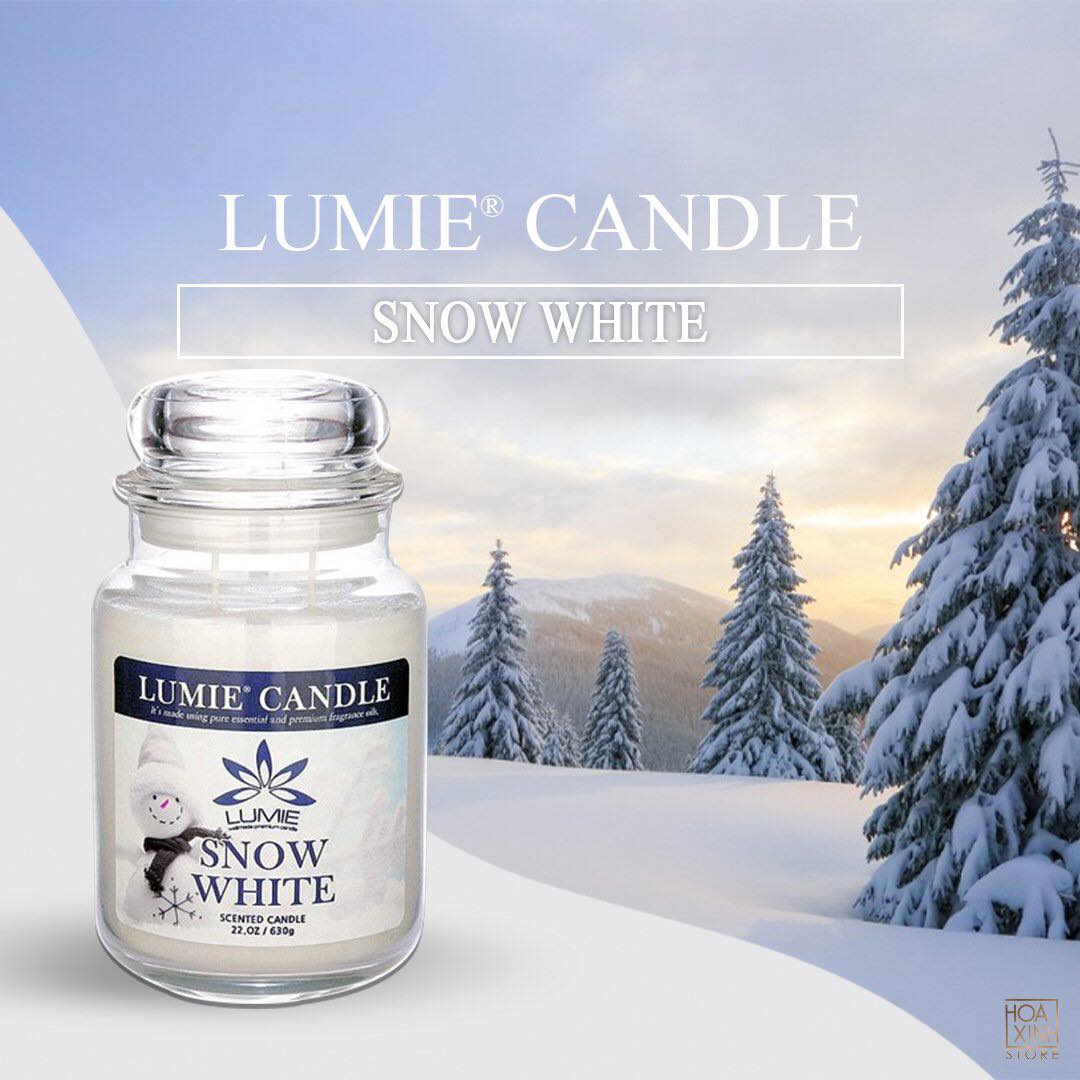 NẾN THƠM CAO CẤP HÀN QUỐC PREMIUM LUMIE LARGE JAR CANDLE - SNOW WHITE