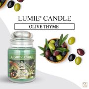 NẾN THƠM CAO CẤP HÀN QUỐC PREMIUM LUMIE LARGE JAR CANDLE - OLIVE THYME