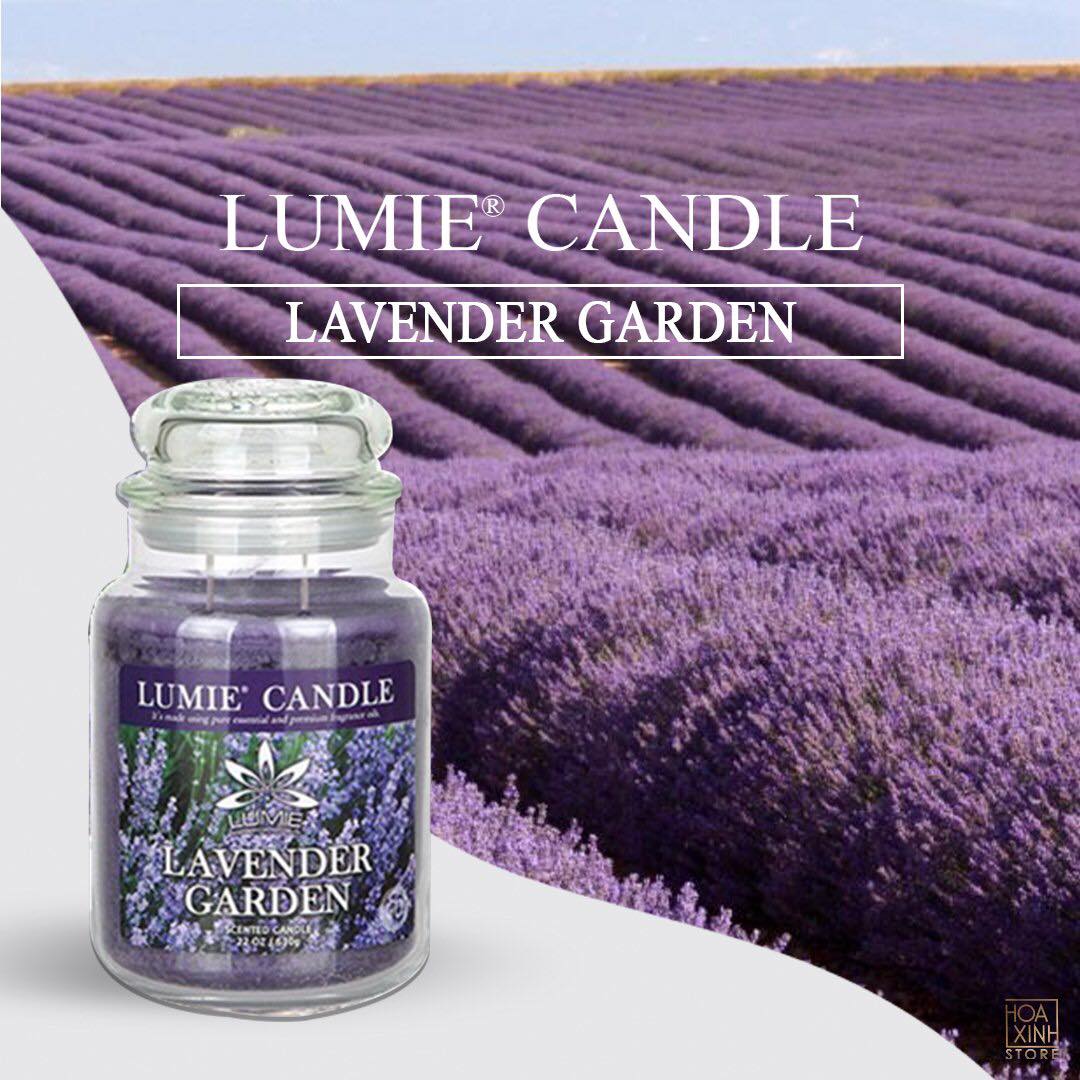 NẾN THƠM CAO CẤP HÀN QUỐC PREMIUM LUMIE LARGE JAR CANDLE - LAVENDER GARDEN