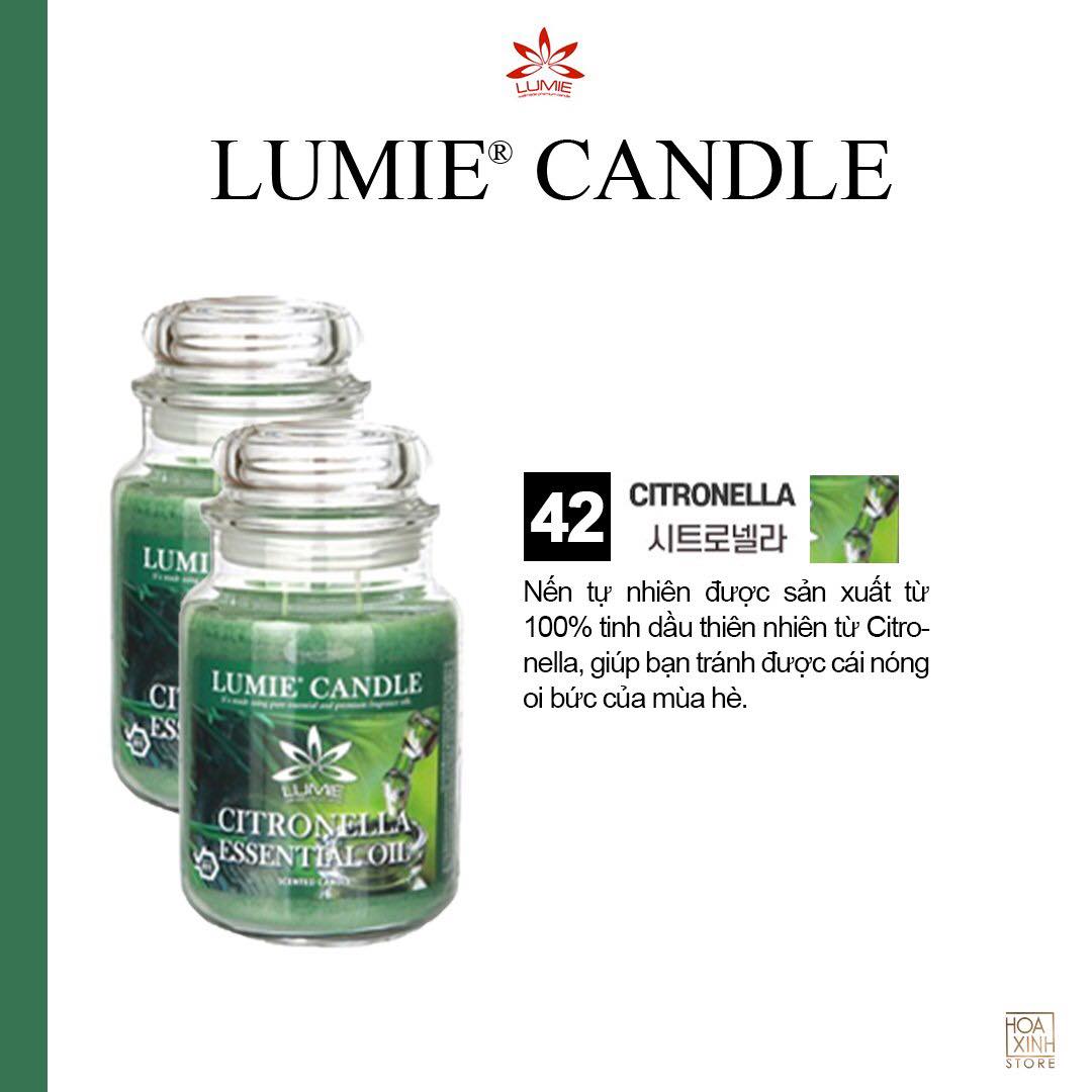 NẾN THƠM CAO CẤP HÀN QUỐC PREMIUM LUMIE LARGE JAR CANDLE - CITRONELLA