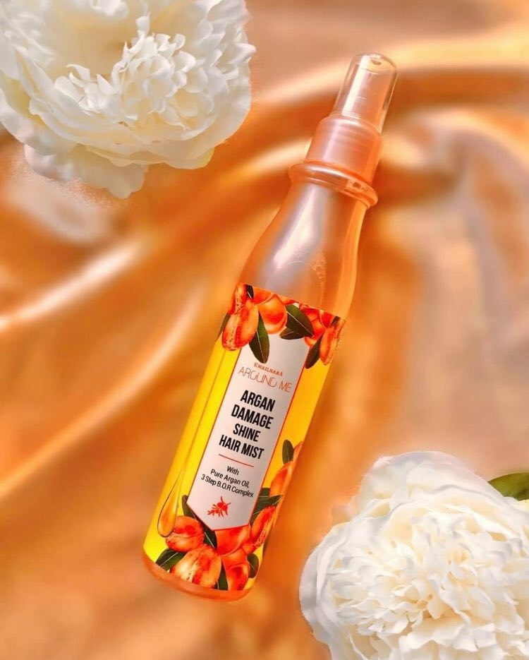 AROUND ME ARGAN DAMAGE SHINE HAIR MIST - XỊT THƠM DƯỠNG TÓC CHUYÊN SÂU CHIẾU XUẤT TINH DẦU ARGAN