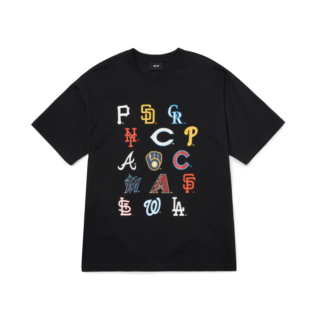 ÁO MLB MULTI TEAM LOGO T-SHIRT - BLACK