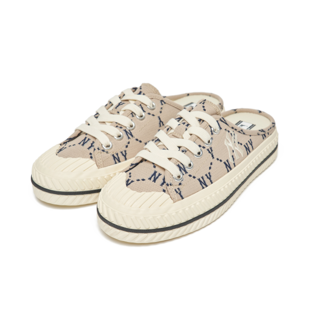 Giày MLB PLAYBALL MULE DIA MONOGRAM - BEIGE