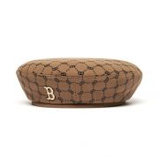 NÓN MLB MONOGRAM DIAMOND WOOL BERET - BEIGE