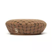 NÓN MLB MONOGRAM DIAMOND WOOL BERET - BEIGE