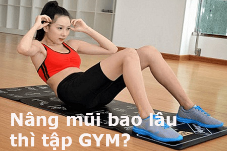 Nâng mũi bao lâu thì có thể tập Gym?