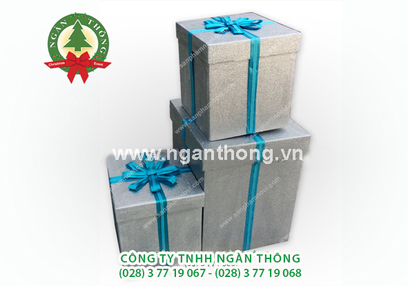 Hộp quà mút xốp phủ kim tuyến
