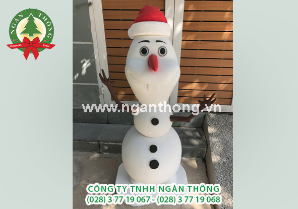 Mô hình Olaf đội nón noel