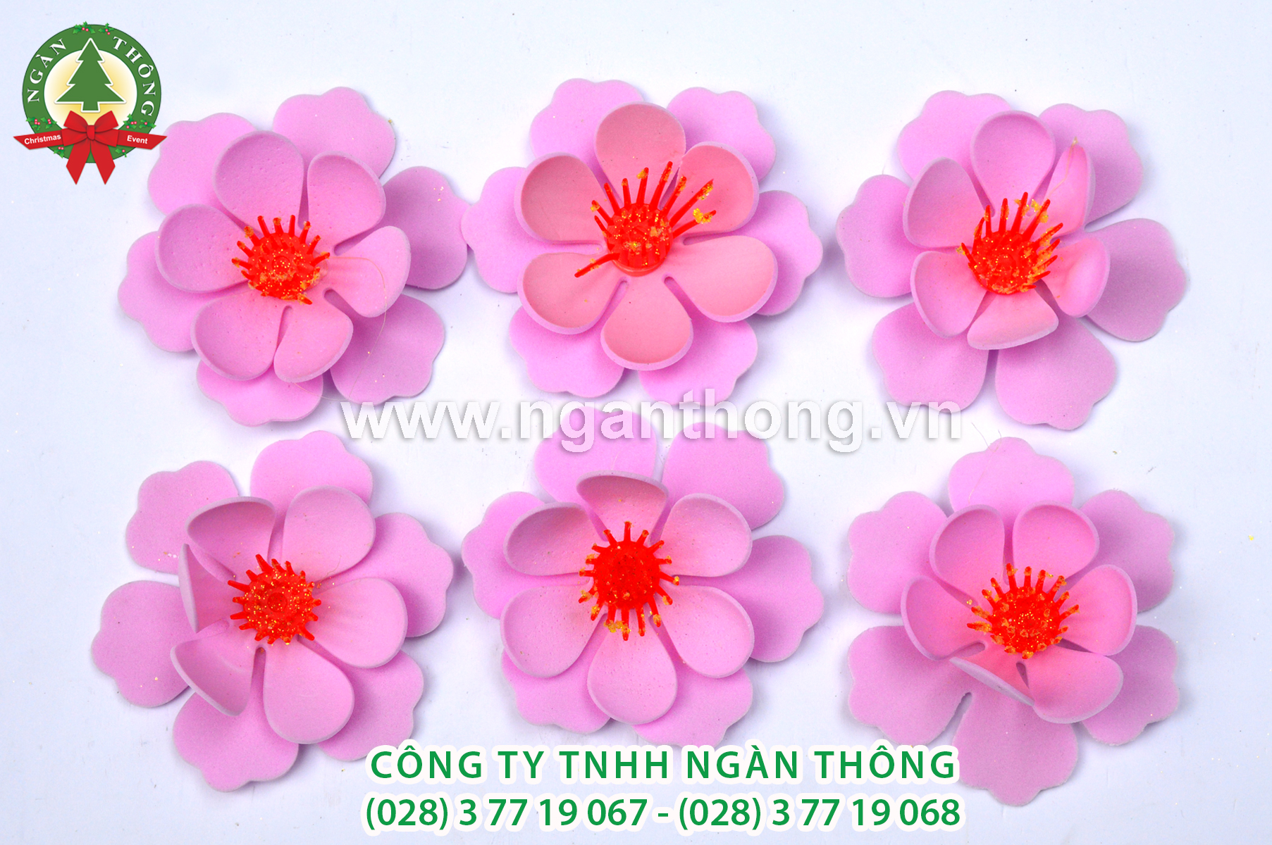 HOA ĐÀO MUSS NHỤY NHỰA