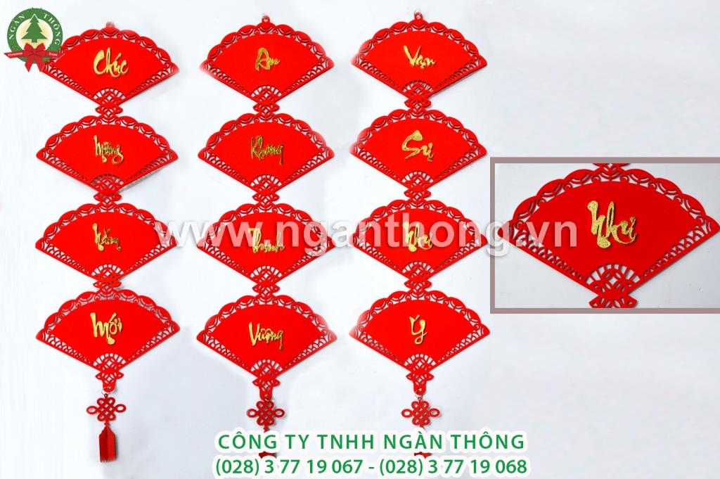 LIỄNG QUẠT CHỮ XI NỔI