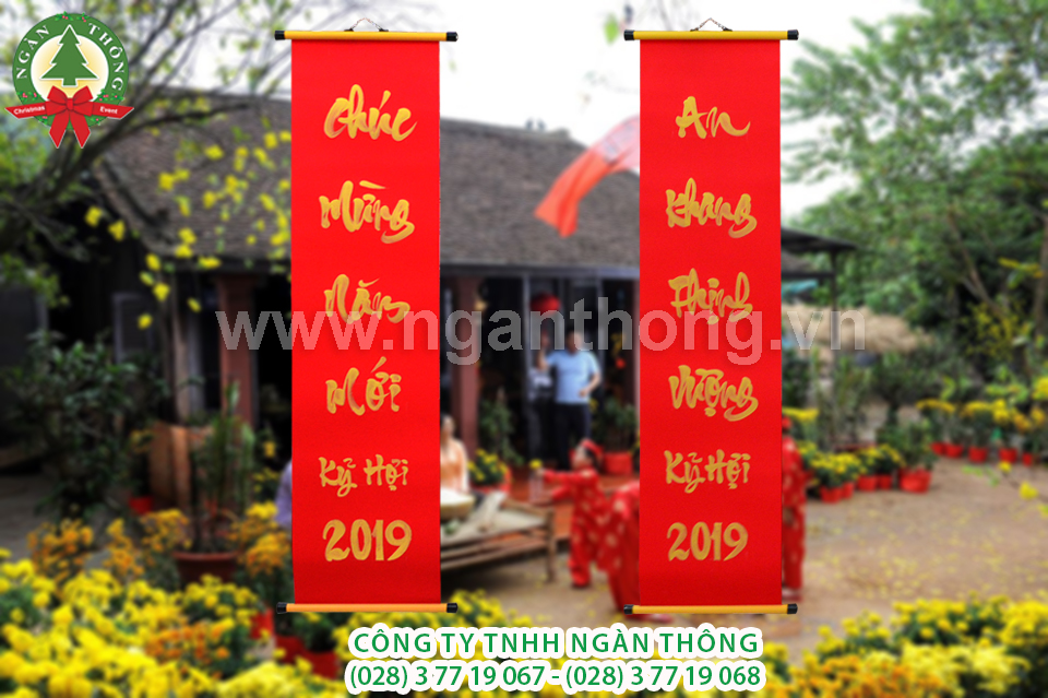 LIỄNG THƯ PHÁP 1.1M ĐỎ