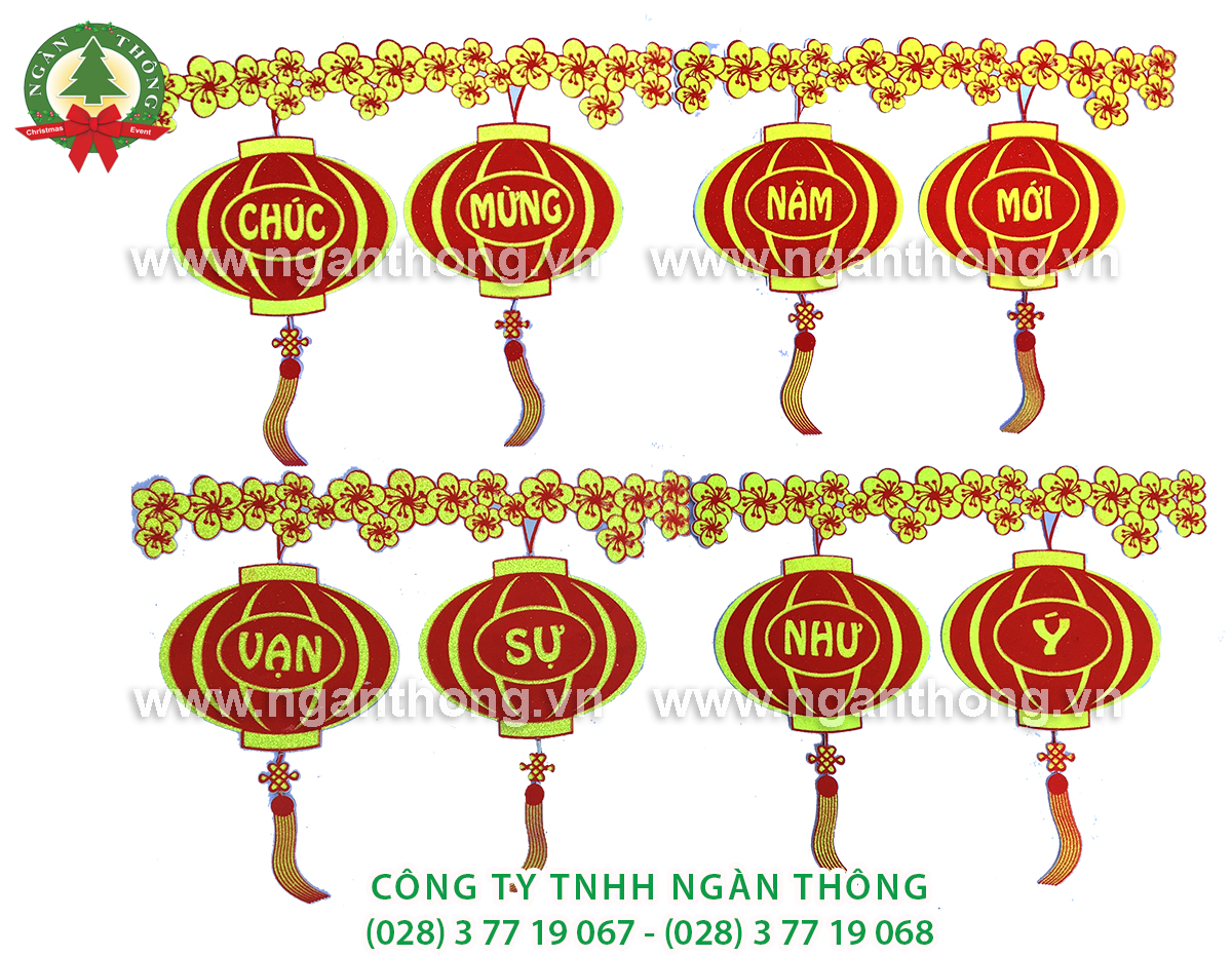 LỒNG ĐÈN HOA MAI