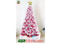 CÂY THÔNG CƯỚC MÀU ĐỎ CÓ PHỦ TUYẾT