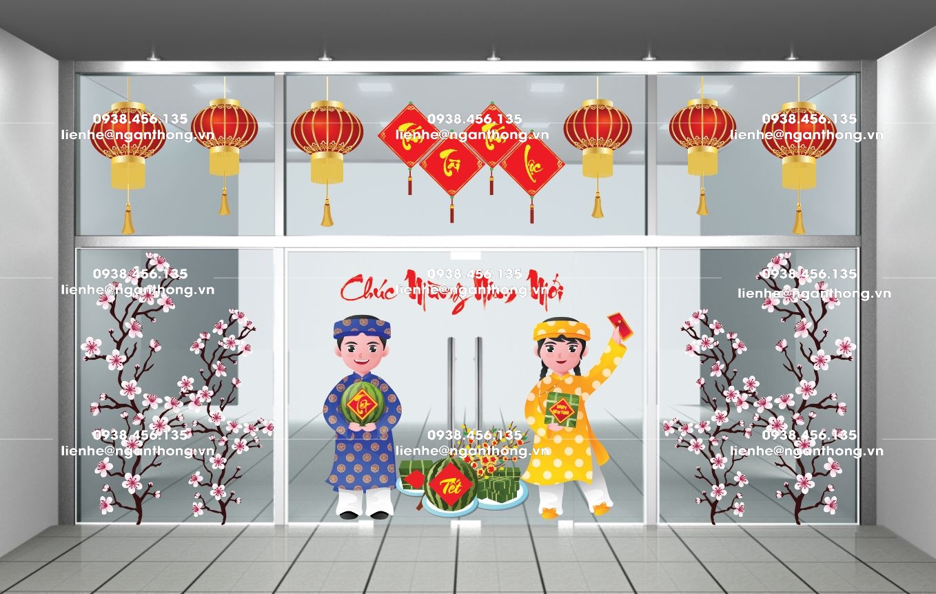 DECAL DÁN KÍNH TẾT MS 64