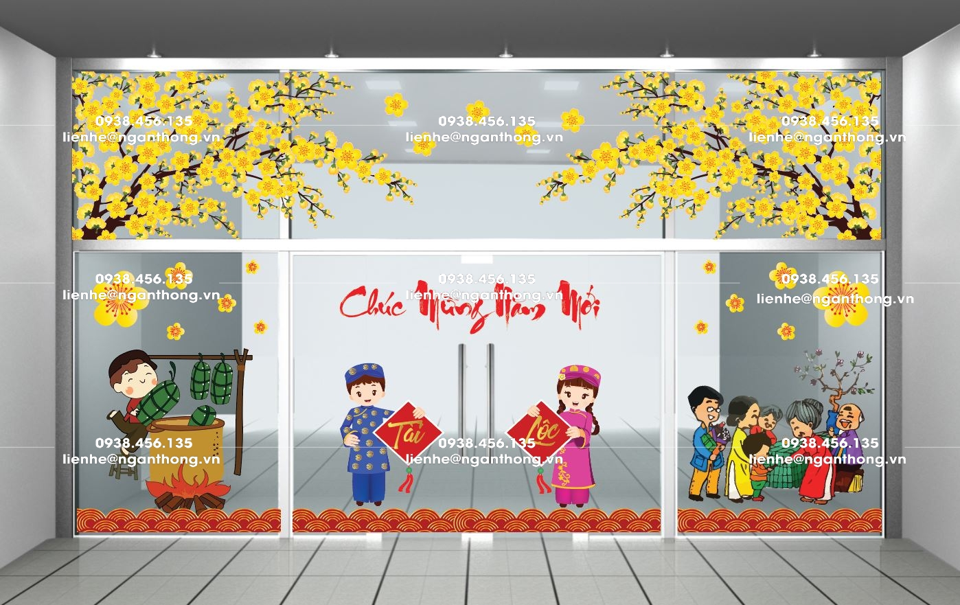 DECAL DÁN KÍNH TẾT MS 69
