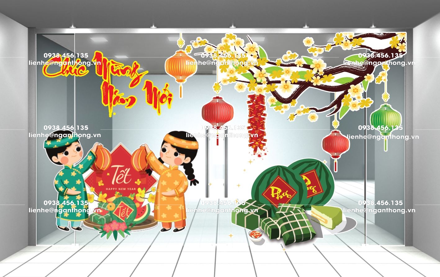 DECAL DÁN KÍNH TẾT MS 71