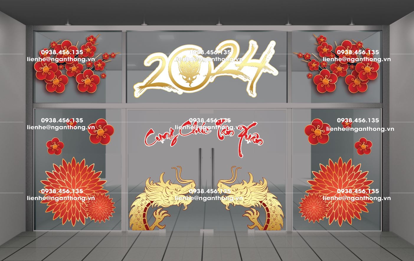 DECAL DÁN KÍNH TẾT MS 77