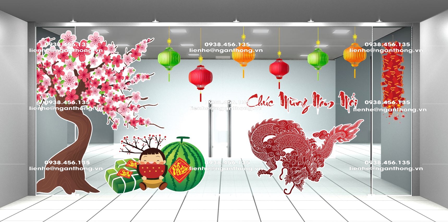 DECAL DÁN KÍNH TẾT MS 91