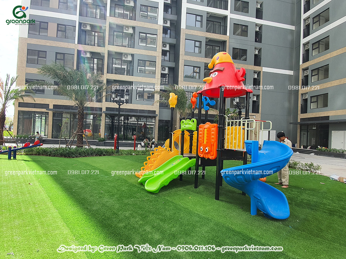 Sân chơi và sân tập thể dục ngoài trời cho cư dân Vinhomes Smart City