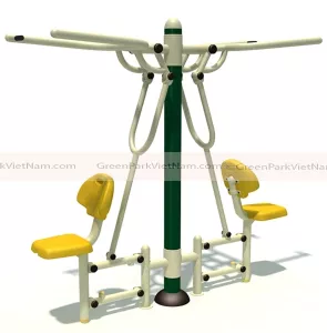 Bộ thiết bị tập vai 2 ghế ngồi