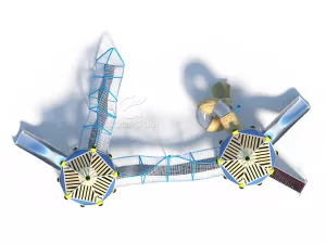 Tháp cầu trượt công viên hình cú mèo