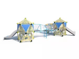 Tháp cầu trượt công viên hình cú mèo