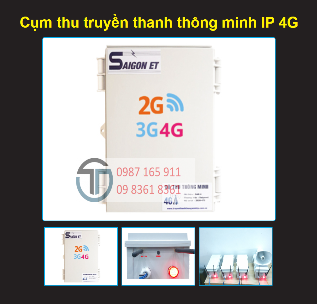 Bộ giải mã tín hiệu âm thanh IP Audio  (dùng Sim 3G/4G/Lan) SAR-2