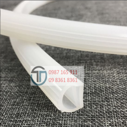Gioăng chất liệu silicon, KT:18x18mm, L=3500mm/cái, dạng cài (dùng cho tủ cơm)