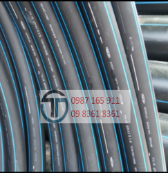 Ống nhựa HDPE DN40/PN16, 25m/ống, 2 mặt bích dạng xoay