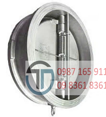 van 1 chiều cánh bướm DN50/PN16, chất liệu inox