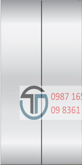 Cửa tầng Chất liệu Inox, dạng mở hai cánh, KT: 1000x2000mm (RxC)/cánh