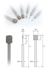 Quả mài kim cương dạng trụ TS