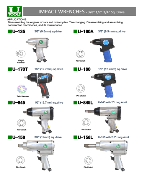 MÁY VẶN BU LÔNG, ĐẦU KHẨU  Impact wrenches 2