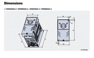 BIẾN TẦN 5,5KW 3P 230VAC SV055IG5A-2