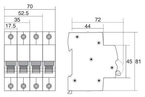 MCB SC68N 3P 6KA 6A SC68N-C3006