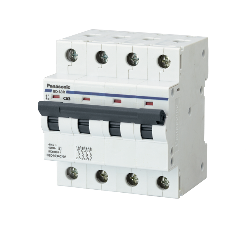 MCB BD-63-4P 6KA 6A BBD4064CNV