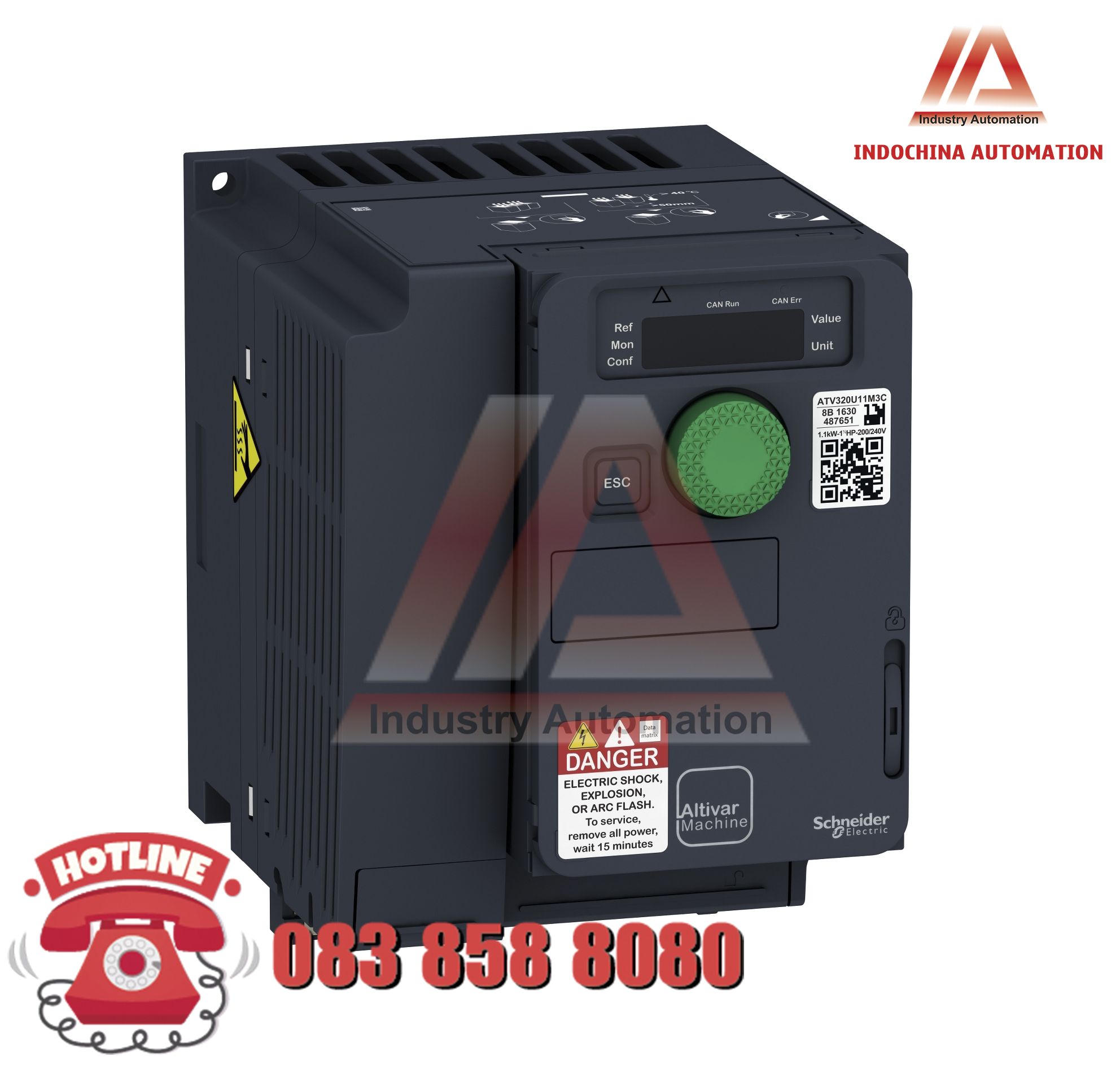 BIẾN TẦN 2.2KW 3P 380V ATV320U22N4C