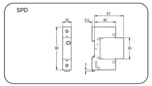 SPD TYPE 2 1P 45KA EZ9L33145