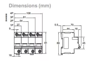 MCB C120N 3P 125A A9N18369