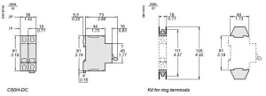 MCB C60H DC 2P 1A A9N61521