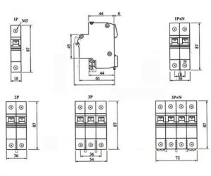 MCB IK60N 4P 6KA 6A A9K24406