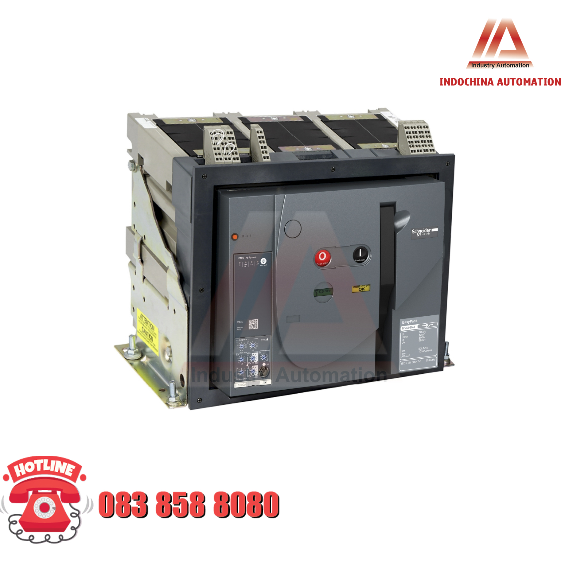 ACB 3P 65KA 4000A FIXED MVS40H3MF2L