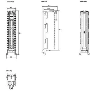 GIẮC CẮM DẠNG CẮM 40 PIN 6ES7592-1BM00-0XB0