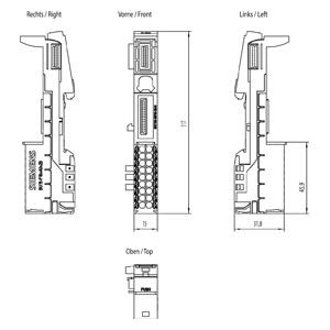 GIẮC KẾT NỐI CÁC MODULE 6ES7193-6BP00-0BA0