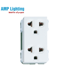 Ổ CẮM ĐÔI CÓ DÂY NỐI ĐẤT WEV1592