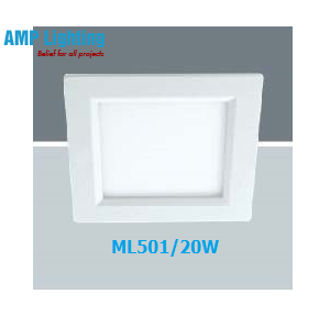 Đèn Downlight âm trần vuông LED 20W ML501/20W